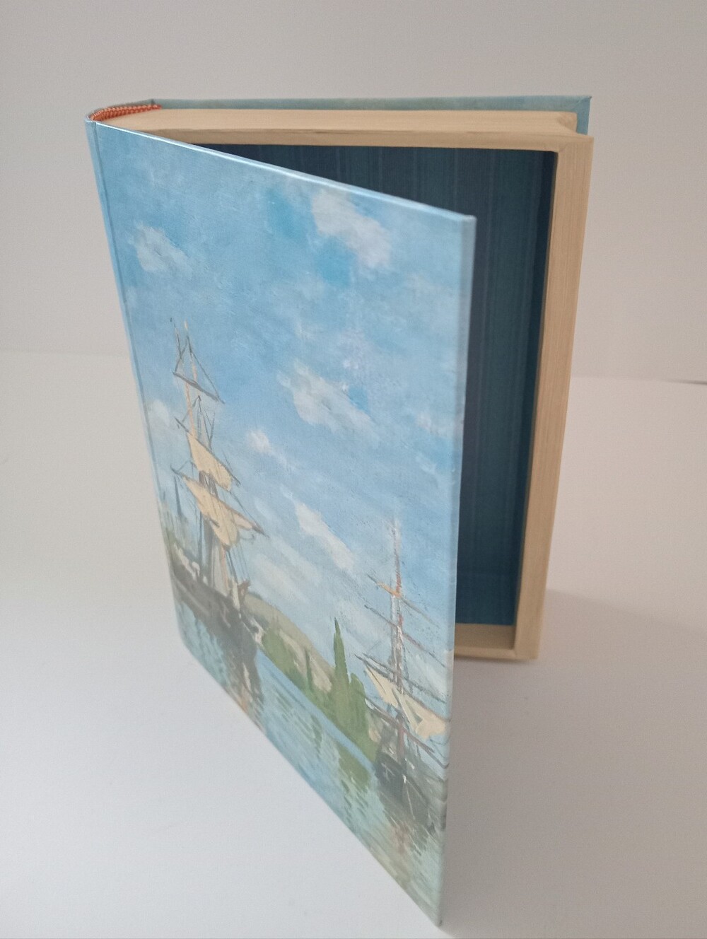 Punch Studio Claude Monet Book Box Hidden Storage Decorative Box 8.5"
